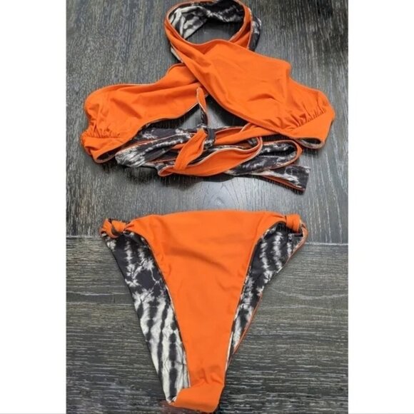 NWT Tropic of C | Bianca top and Sana bottom in Mystic/Orange - Picture 2 of 13